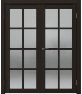 Распашная двустворчатая дверь FK028 (экошпон «венге FL», сатинат) — 15185