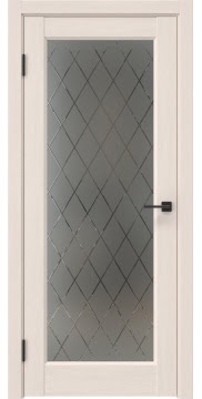 Межкомнатная дверь FK036 (soft touch ясень капучино, со стеклом)