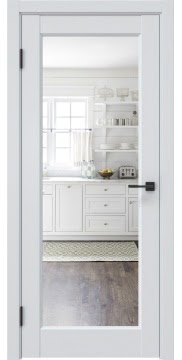 Межкомнатная дверь FK036 (эмалит серый, зеркало) — 6007