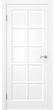 Межкомнатная дверь, FM003 (массив сосны, эмаль белая, глухая)