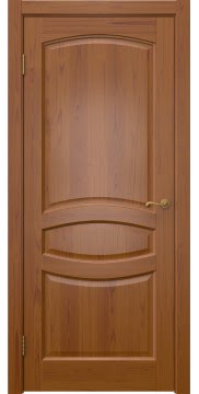 Межкомнатная дверь в классическом стиле FM004 (массив сосны, лак светлый, глухая)