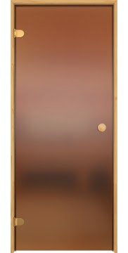 Дверь для бани и сауны, GB001 (стекло сатинат бронзовый)