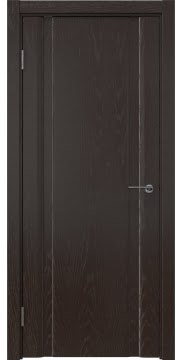 Межкомнатная дверь GM016 (шпон ясень темный, глухая) — 5582