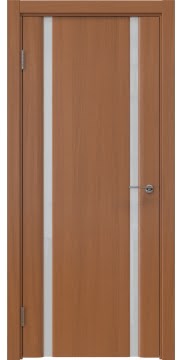 Межкомнатная дверь, GM016 (шпон анегри, триплекс белый)