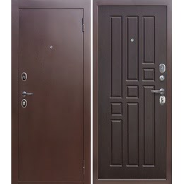 Железная дверь на дачу, Норма-6 (медный антик / венге)