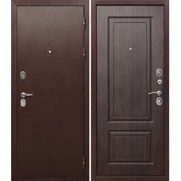 Железная дверь на дачу, Норма-8 (медный антик / кипарис темный)