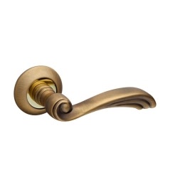Дверная ручка OPERA-RM-ABGP-7 (ЦАМ, бронза – золото)