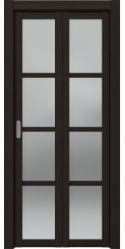 Складная дверь PM001 (экошпон «венге FL», остекленная)
