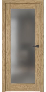 Межкомнатная дверь, RL001 (шпон дуб натуральный, остекленная)