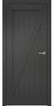 Межкомнатная дверь RL001 (шпон ясень черный) — 2520