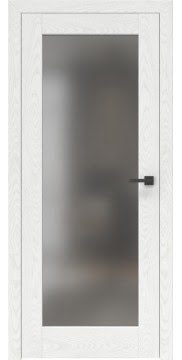 Межкомнатная дверь, RL001 (шпон ясень белый, остекленная)