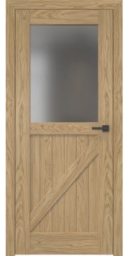 Дверь RL002 (шпон дуб натуральный, остекленная)