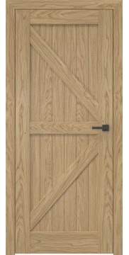 Дверь в стиле кантри, каркас из массива сосны, RL002 (шпон дуб натуральный)