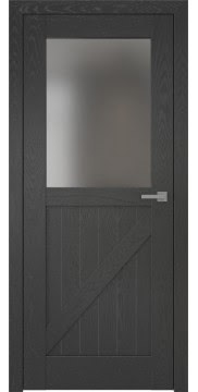 Межкомнатная дверь RL002 (шпон ясень черный, сатинат) — 2543