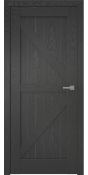 Межкомнатная дверь RL002 (шпон ясень черный, глухая) — 2542