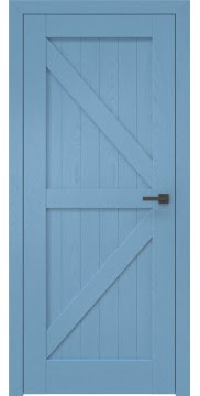 Межкомнатная дверь, RL002 (шпон ясень RAL 5024)