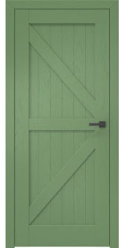 Межкомнатная дверь RL002 (шпон ясень RAL 6011, глухая) — 2536