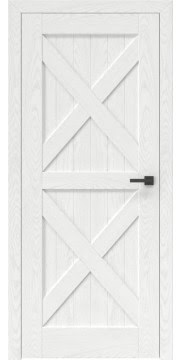 Межкомнатная дверь дизайнерская, RL003 (шпон ясень белый)