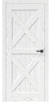 Межкомнатная дверь, RL003 (шпон ясень белый с патиной, глухая)