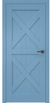 Межкомнатная дверь, RL003 (шпон ясень RAL 5024, глухая)