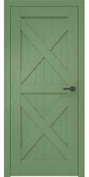 Межкомнатная дверь RL003 (шпон ясень RAL 6011, глухая) — 2558
