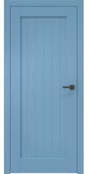 Межкомнатная дверь, RL004 (шпон ясень RAL 5024, глухая)