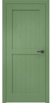 Межкомнатная дверь RL005 (шпон ясень RAL 6011, глухая) — 2613