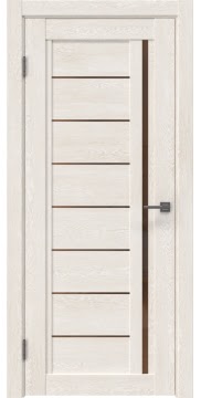 Межкомнатная дверь RM009 (экошпон «белый дуб» / стекло бронзовое) — 0096