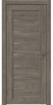 Межкомнатная дверь RM016 (экошпон «серый дуб» / матовое стекло) — 0203