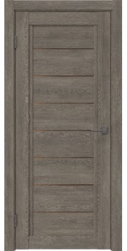 Межкомнатная дверь RM016 (экошпон «серый дуб» / стекло бронзовое) — 0204
