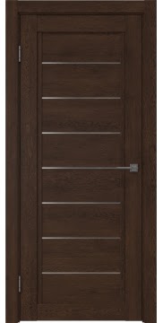 Межкомнатная дверь RM016 (экошпон «дуб шоколад» / матовое стекло) — 0206