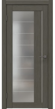 Межкомнатная дверь, RM018 (экошпон грей мелинга, со стеклом)