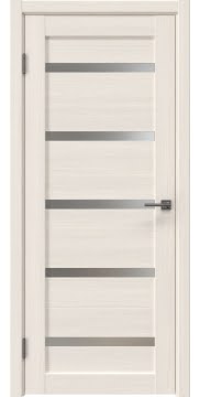 Межкомнатная дверь без коробки, RM020 (экошпон лиственница беленая, со стеклом)