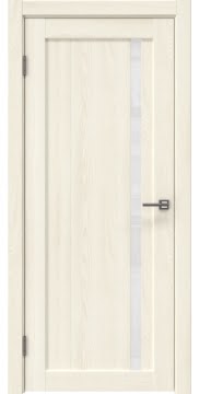 Дверь RM022 (экошпон ясень крем, лакобель белый)