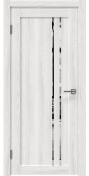 Межкомнатная дверь RM023 (экошпон «ясень айс» / зеркало) — 0630