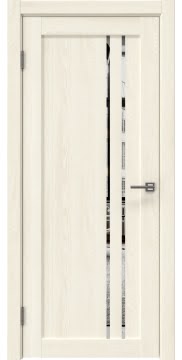 Дверь межкомнатная, RM023 (экошпон ясень крем, зеркало)