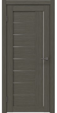 Межкомнатная дверь, RM025 (экошпон грей мелинга, матовое стекло)