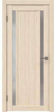 Межкомнатная дверь в стиле техно RM031 (экошпон беленый дуб FL, матовое стекло)