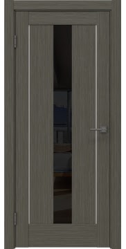 Межкомнатная дверь RM043 (экошпон «грей мелинга» / лакобель черный) — 0956