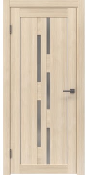Межкомнатная дверь, RM046 (экошпон капучино мелинга, со стеклом)