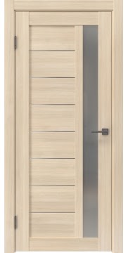 Светлая дверь, RM047 (экошпон капучино мелинга, со стеклом)