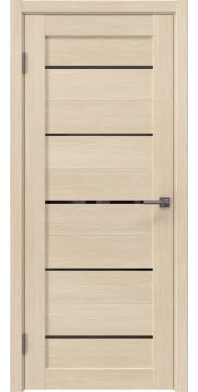 Межкомнатная дверь RM050 (экошпон лиственница кремовая, лакобель черный) — 6420