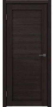 Межкомнатная дверь, RM054 (орех темный рифленый, глухая)