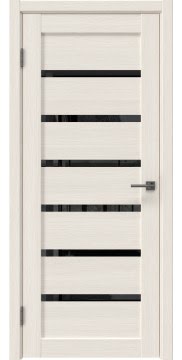 Межкомнатная дверь RM055 (лиственница беленая, лакобель черный)