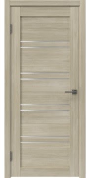 Межкомнатная дверь RM057 (экошпон «дуб дымчатый», матовое стекло) — 9521