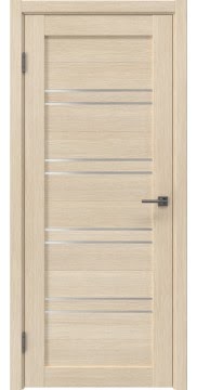 Дверь со вставками, RM057 (лиственница кремовая, стекло сатинат)