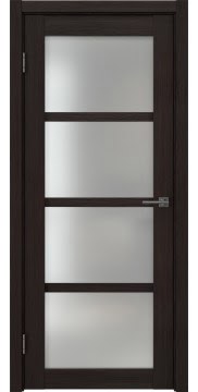 Дверь винил, RM059 (орех темный, матовое стекло)