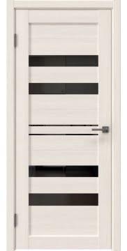 Межкомнатная дверь RM061 (экошпон лиственница беленая, лакобель черный) — 6434