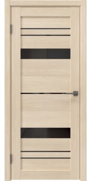 Межкомнатная дверь RM062 (экошпон лиственница кремовая, лакобель черный) — 6304