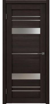 Дверь в стиле модерн, RM062 (экошпон орех темный, со стеклом)